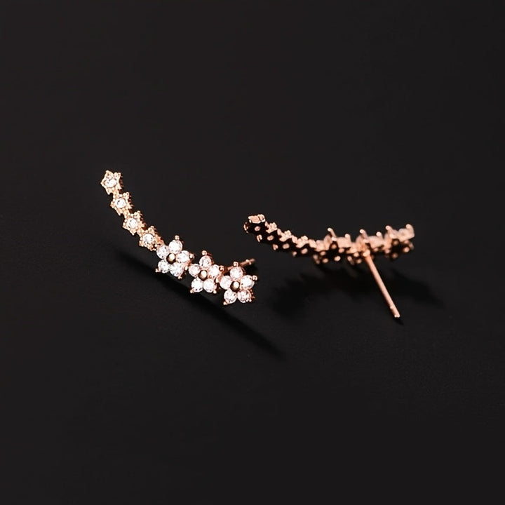 Aurelia | Floral Climber Earrings