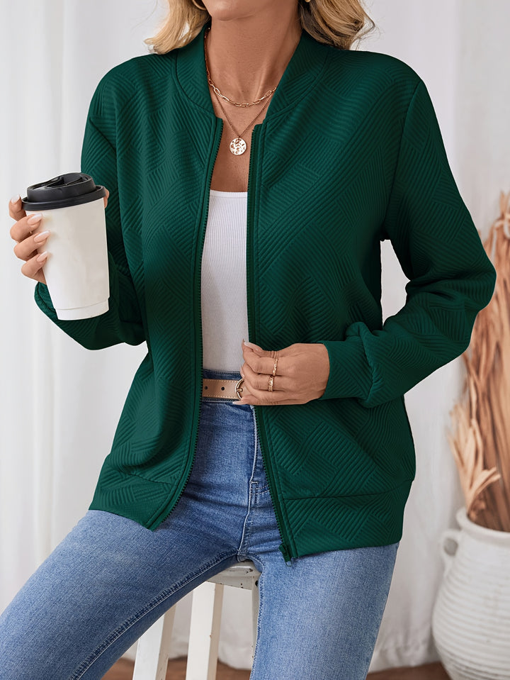 Amelia | Women's Drop Shoulder Zip Casual Jacket