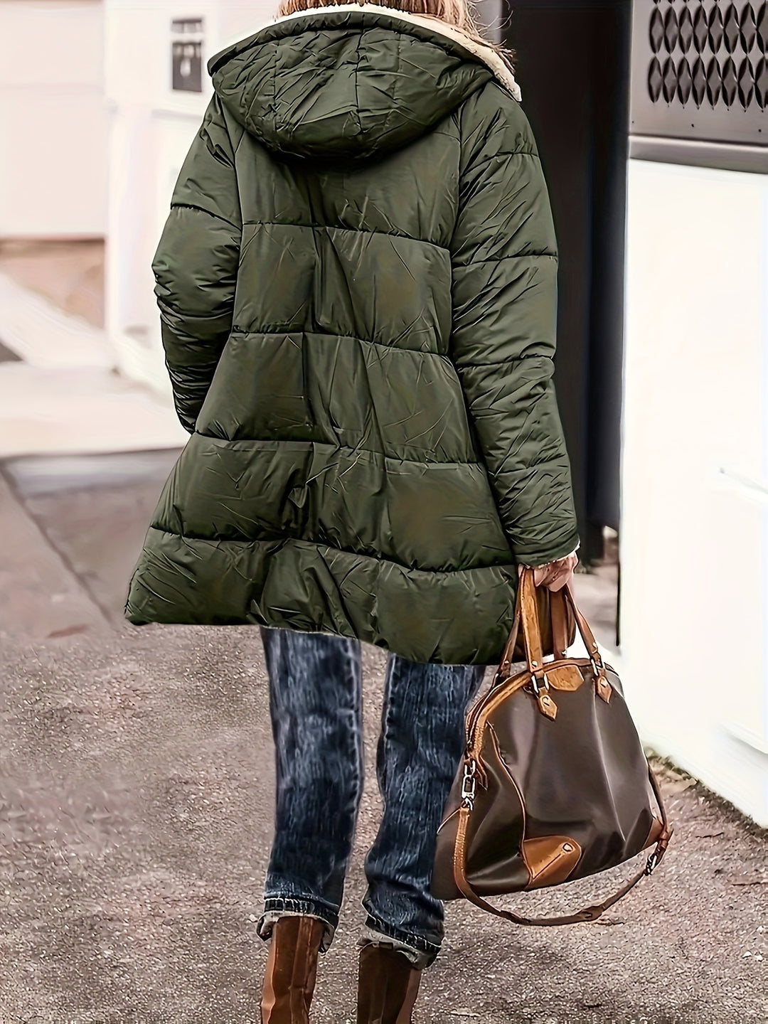 Elodie | Women's Reversible Fleece-Lined Hooded Jacket