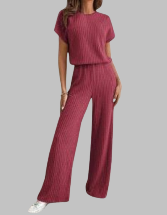 Lydia | Women's Short Sleeve Top & Trouser Set