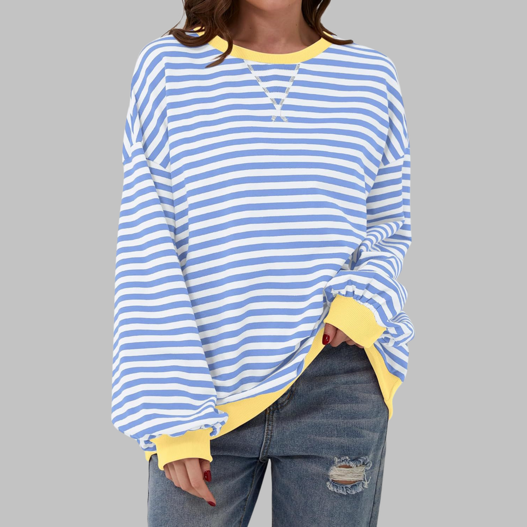 Camille | Striped Long-Sleeve Casual Top