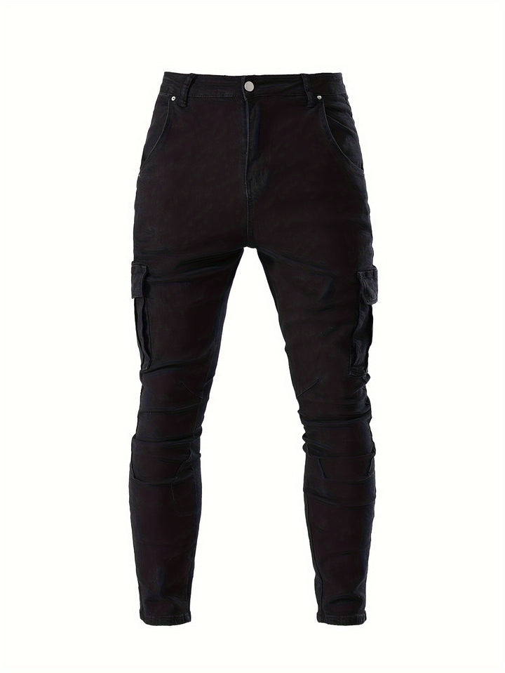 Tristan | Men’s Slim-Fit Cargo Jeans with Utility Pockets