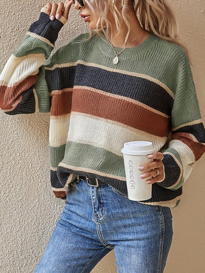 Marlow | Colour Block Striped Jumper