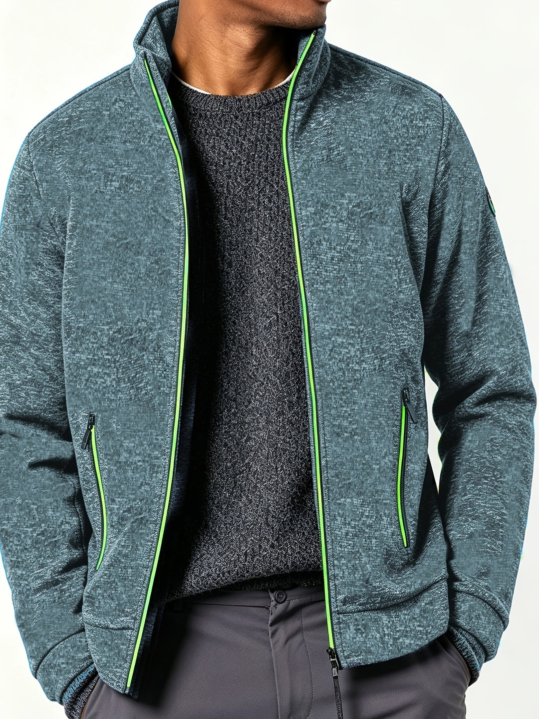 Gareth | Men’s Full-Zip Jacket with Contrast Trim