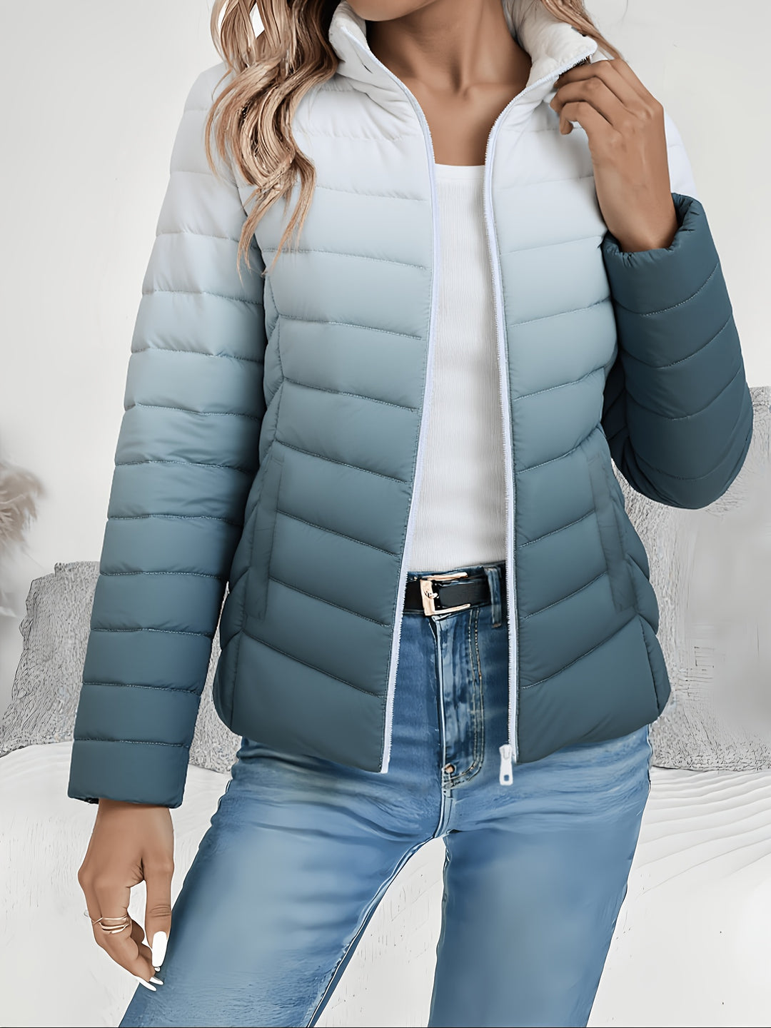 Nora | Quilted High-Neck Zip Jacket