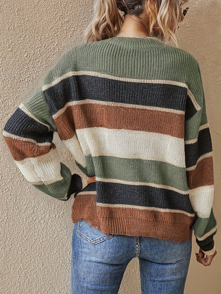 Marlow | Colour Block Striped Jumper