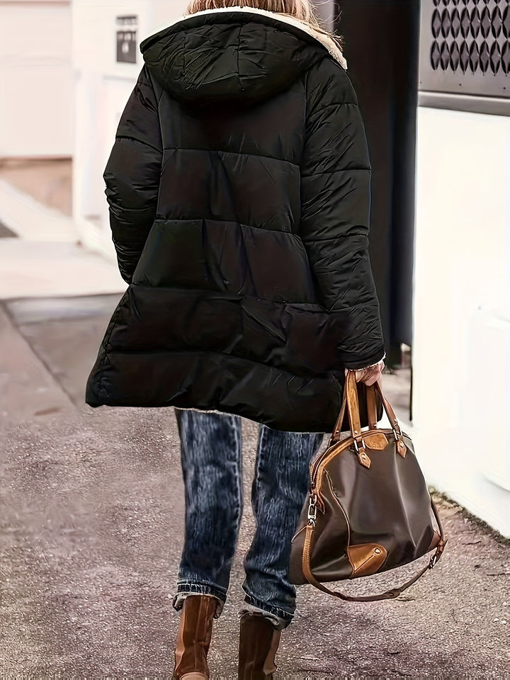 Elodie | Women's Reversible Fleece-Lined Hooded Jacket