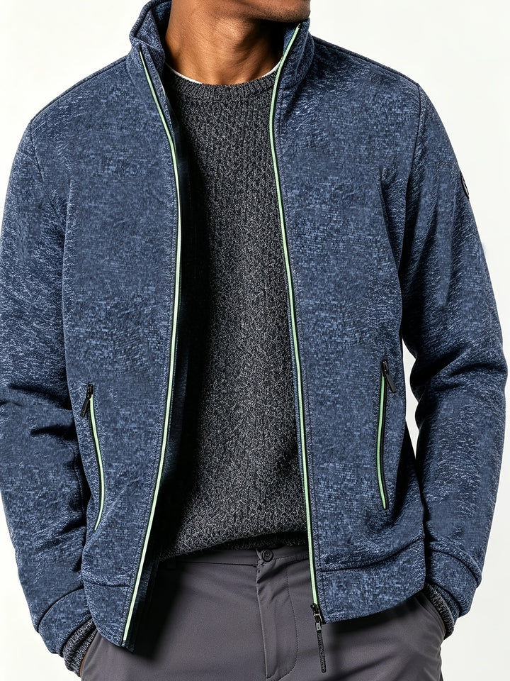 Gareth | Men’s Full-Zip Jacket with Contrast Trim