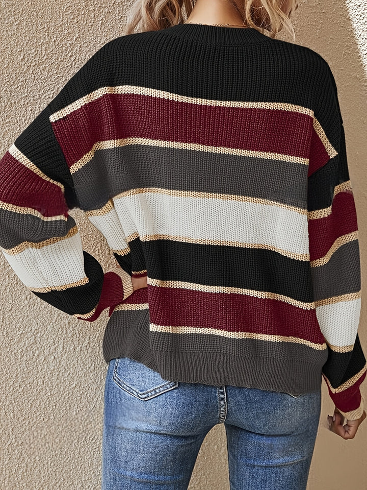 Marlow | Colour Block Striped Jumper