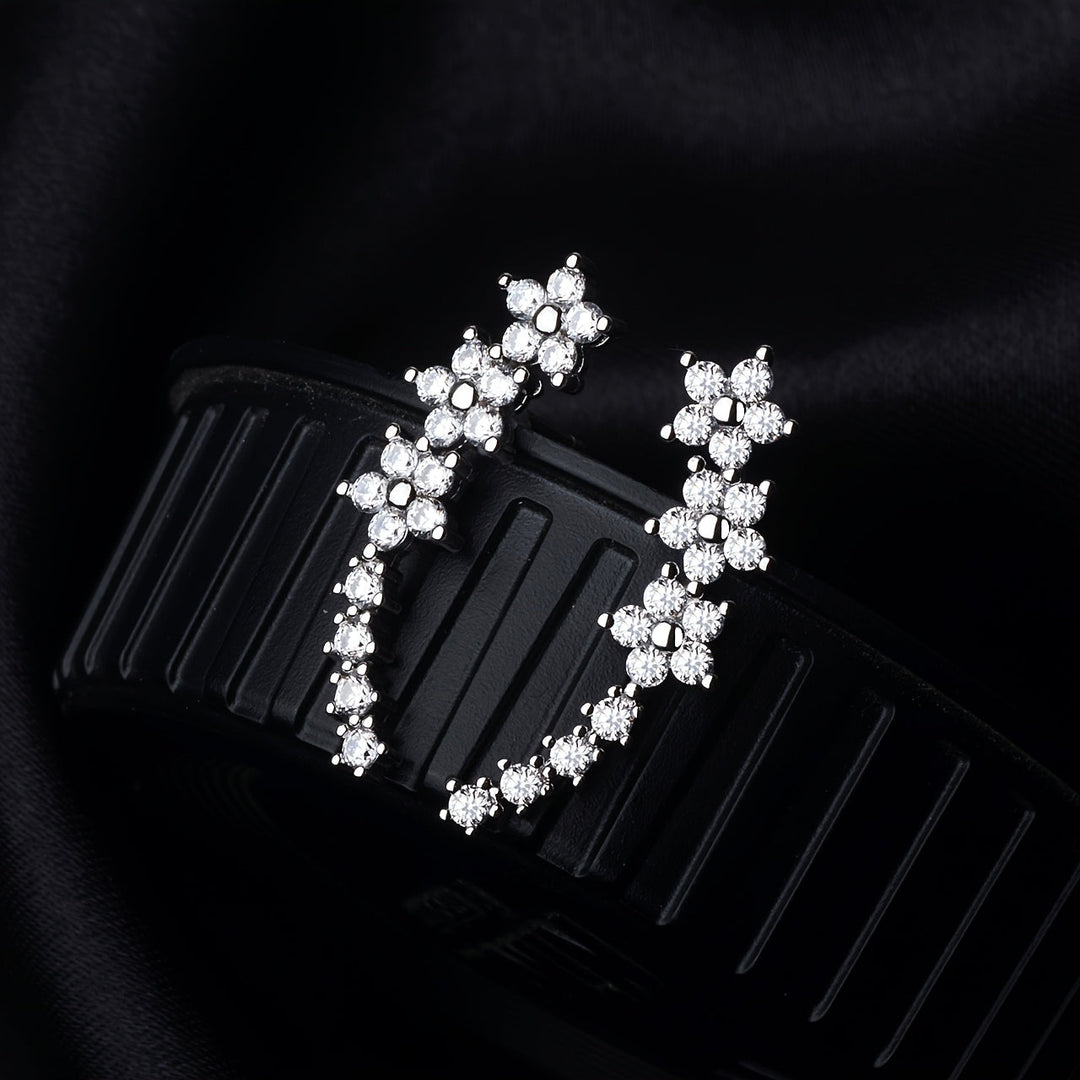 Aurelia | Floral Climber Earrings