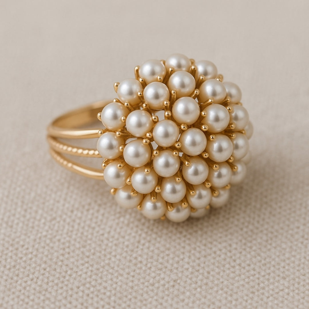 Rosalie | Pearl Cluster Statement Ring