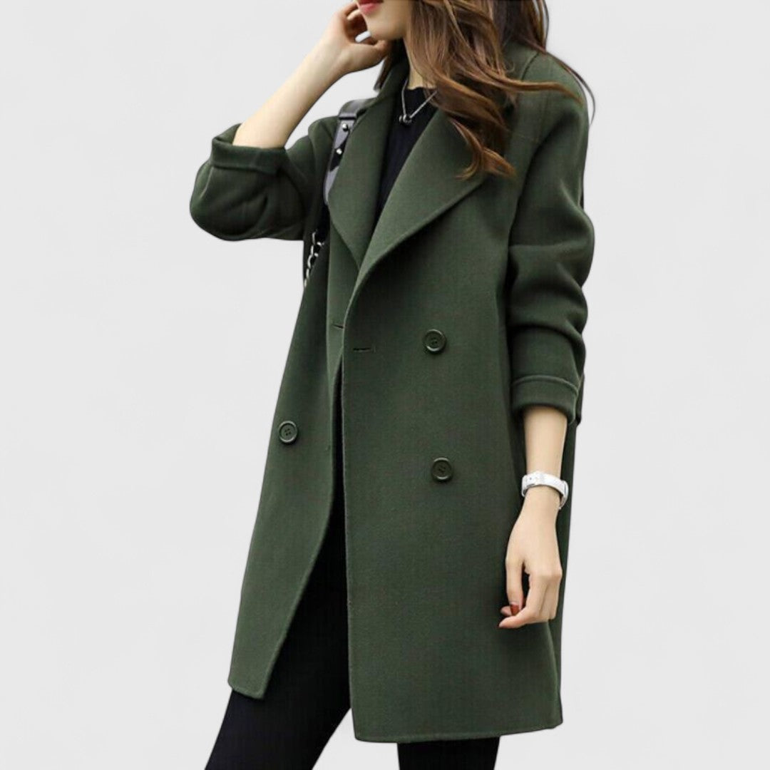 Imogen | Women's Longline Button-Front Coat