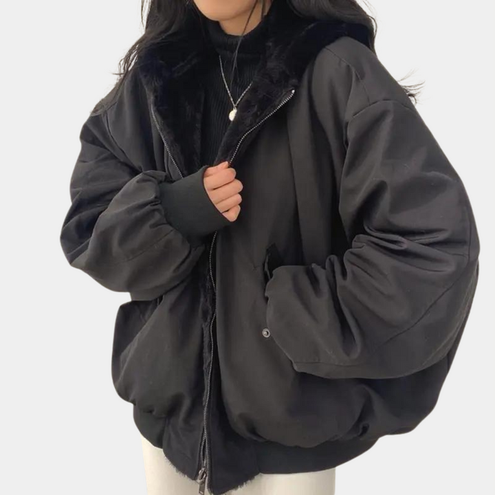 Livia | Women's Fleece-Lined Hooded Jacket