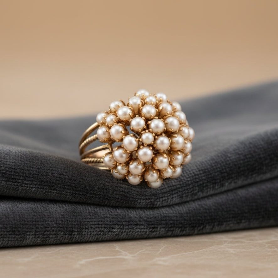 Rosalie | Pearl Cluster Statement Ring