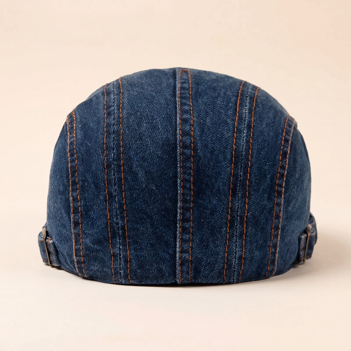 Mason | Men's Contrast Stitch Flat Cap