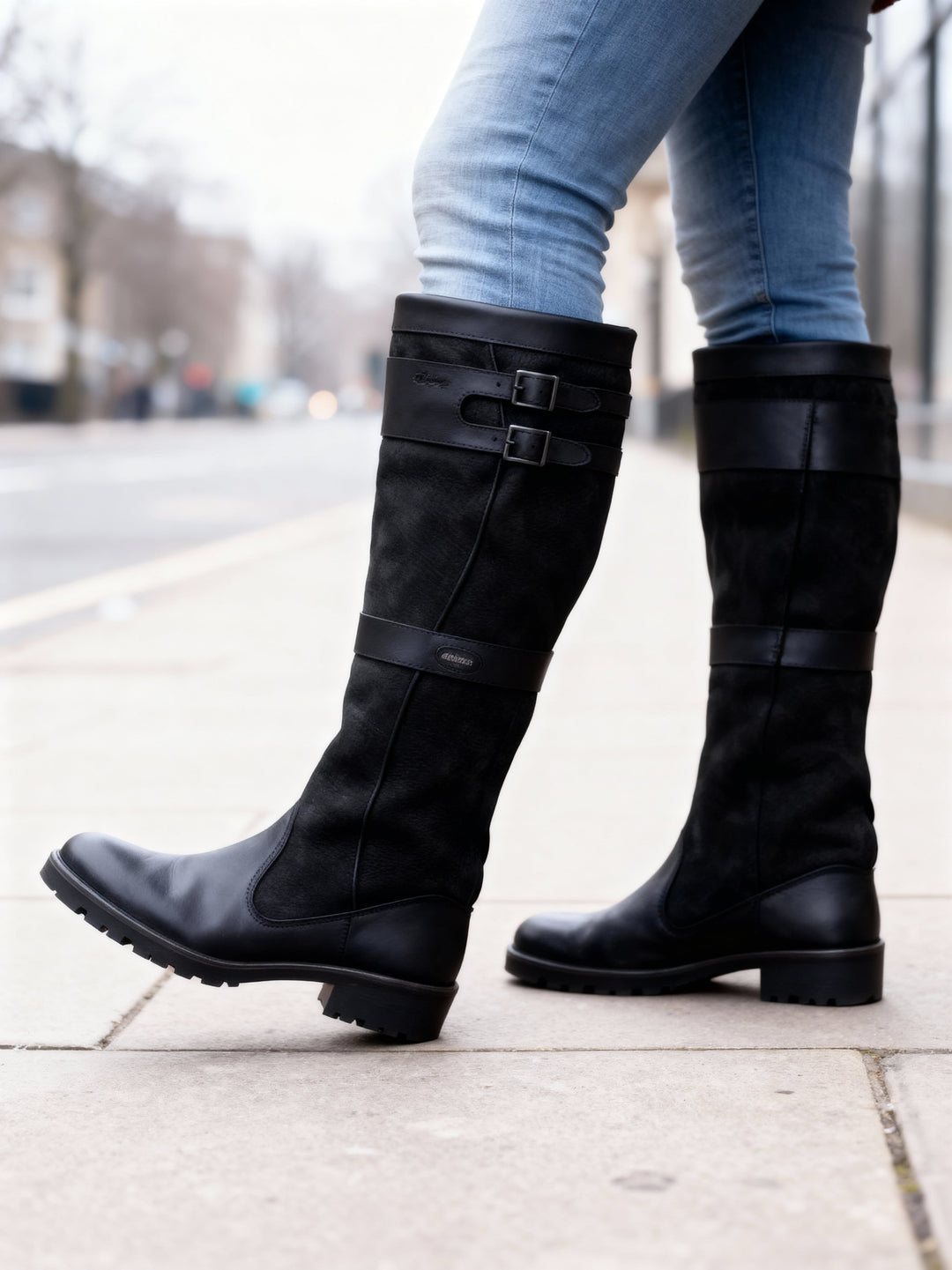Constance | Women's Tall Buckle-Strap Boots