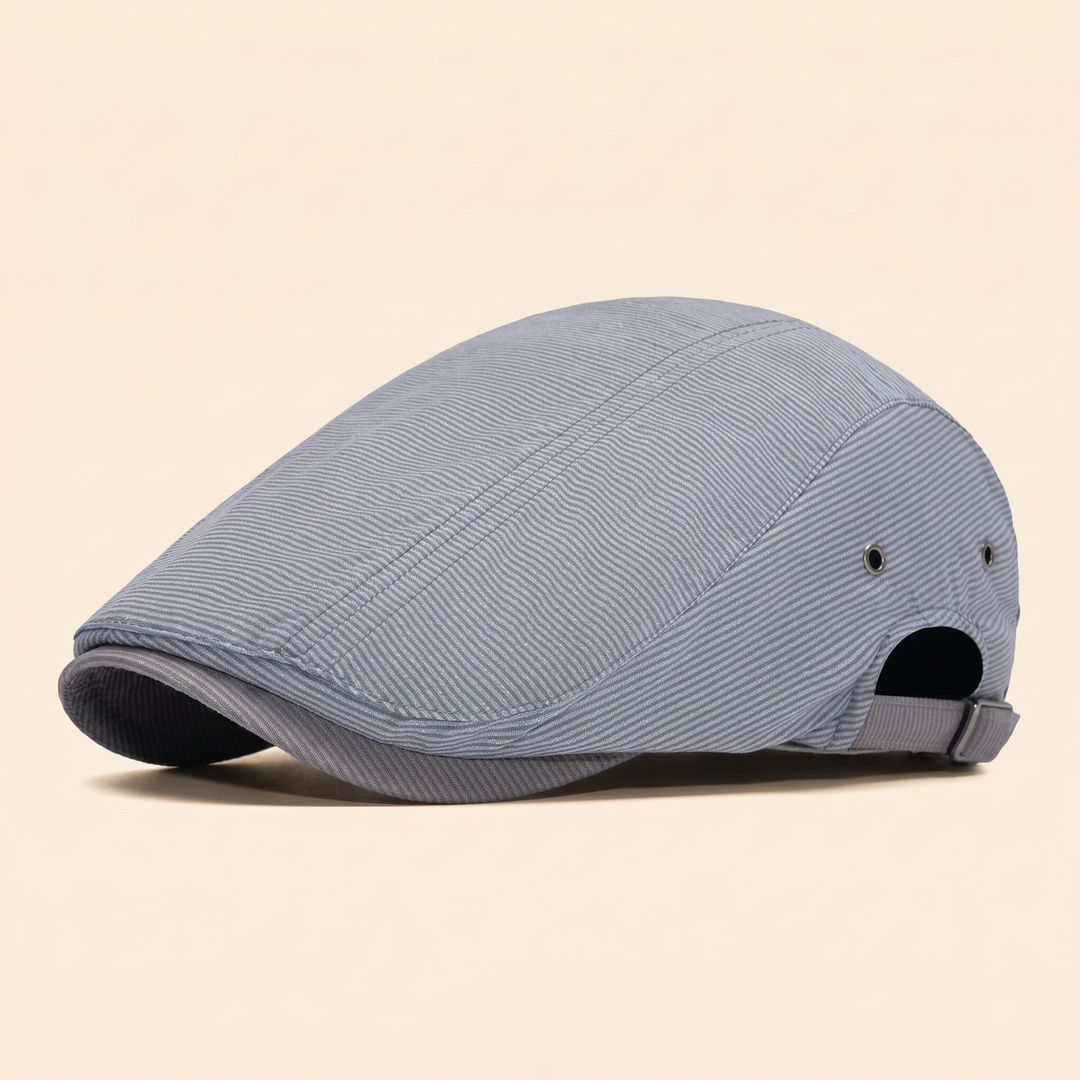 Theo | Men's Contrast Stitch Flat Cap