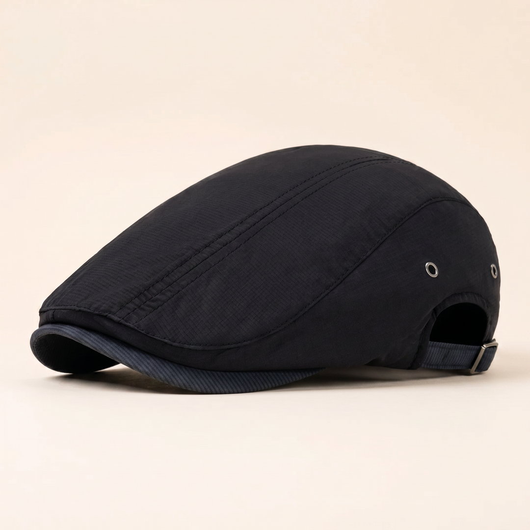 Theo | Men's Contrast Stitch Flat Cap