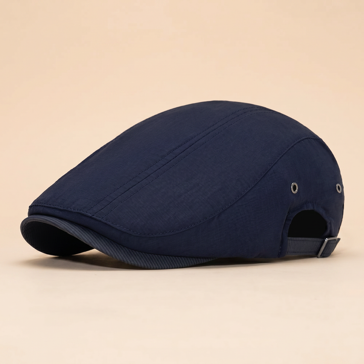 Theo | Men's Contrast Stitch Flat Cap
