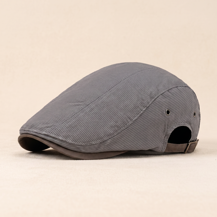 Theo | Men's Contrast Stitch Flat Cap