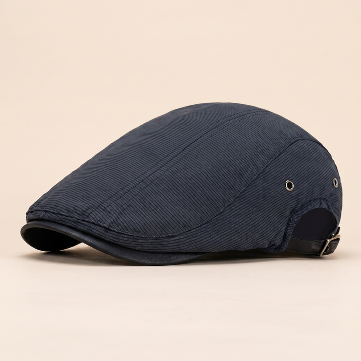 Theo | Men's Contrast Stitch Flat Cap