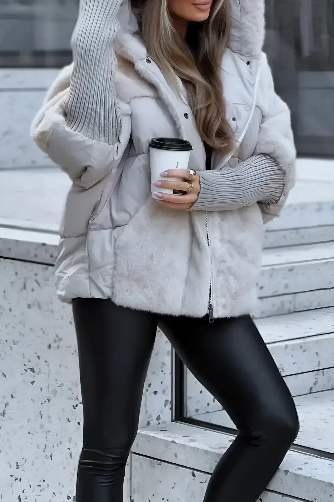 Flora | Women's Oversized Hooded Teddy Coat