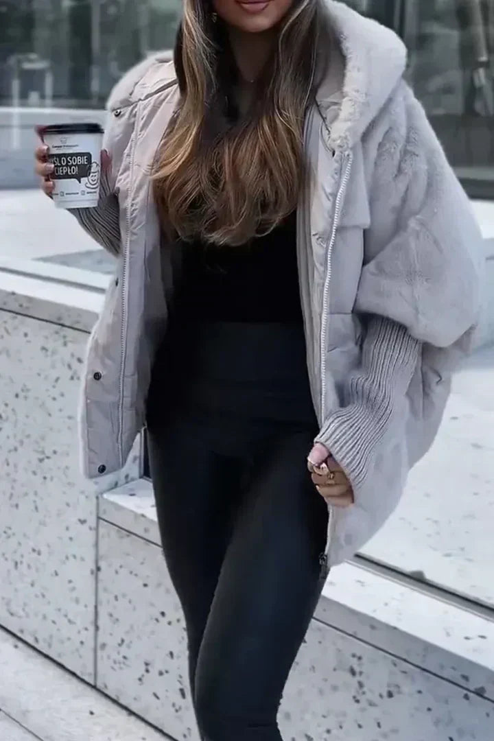 Flora | Women's Oversized Hooded Teddy Coat