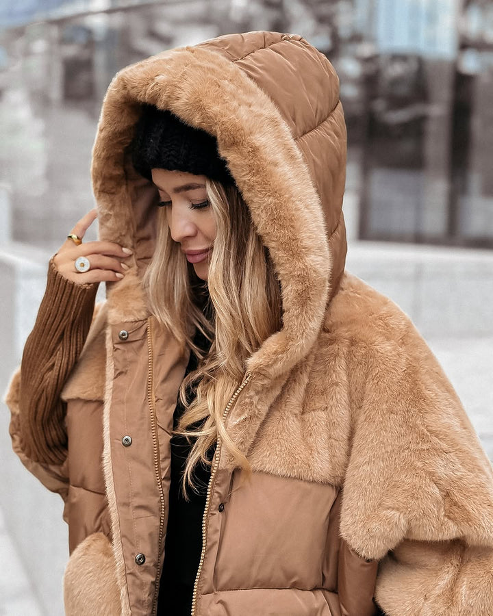Flora | Women's Oversized Hooded Teddy Coat