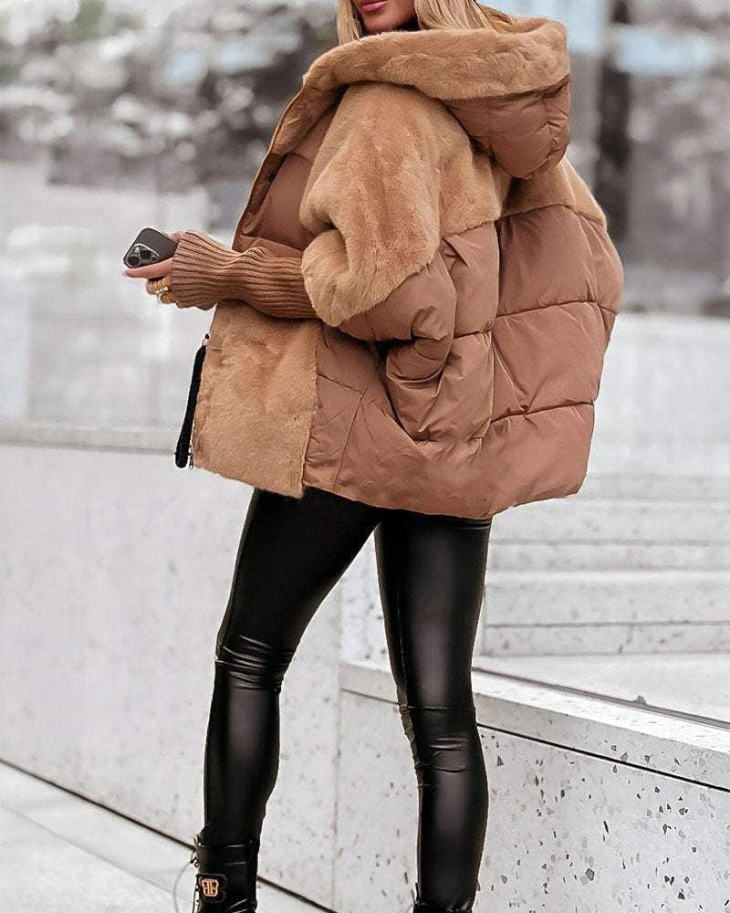Flora | Women's Oversized Hooded Teddy Coat