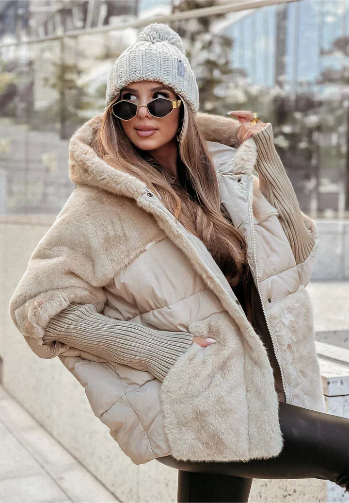 Flora | Women's Oversized Hooded Teddy Coat
