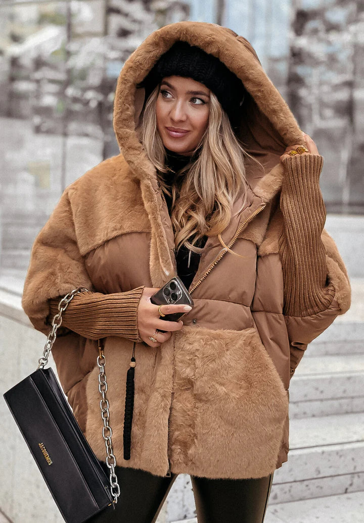 Flora | Women's Oversized Hooded Teddy Coat