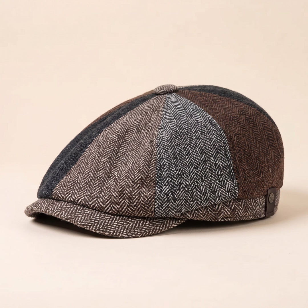 Bramwell | Men's Herringbone Flat Cap