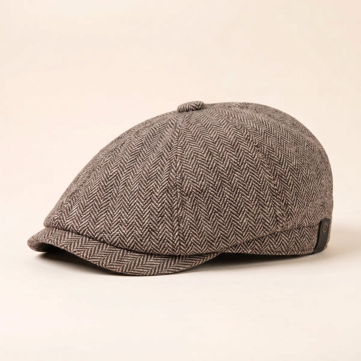 Bramwell | Men's Herringbone Flat Cap