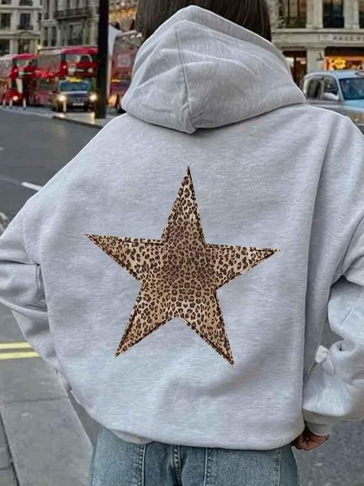 Cassia | Women's Oversized Hoodie with Star Back Print