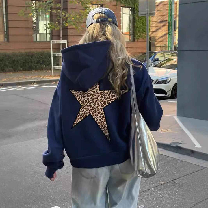 Cassia | Women's Oversized Hoodie with Star Back Print