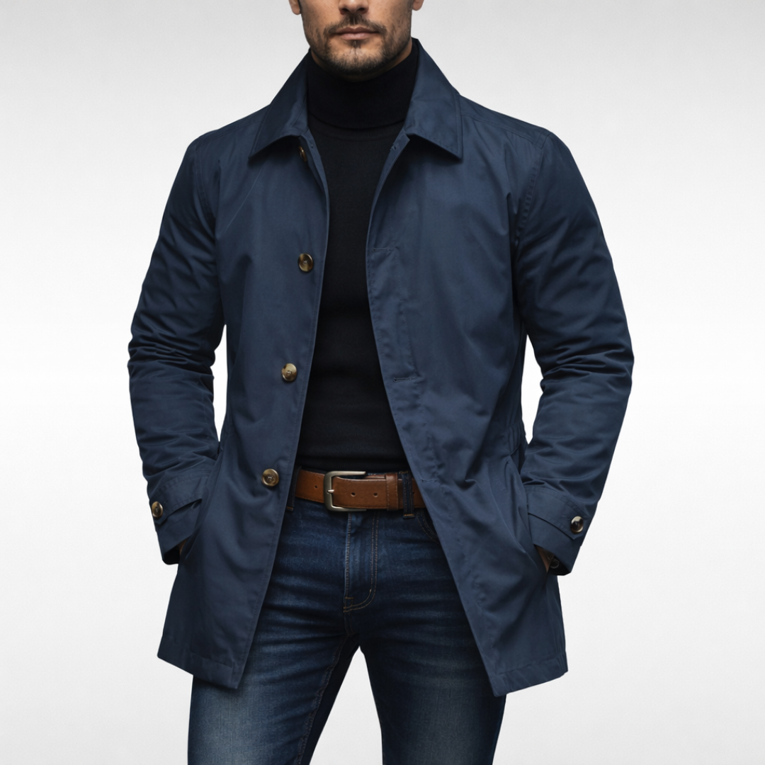 Edmund | Men’s Structured Quilted Spring Coat