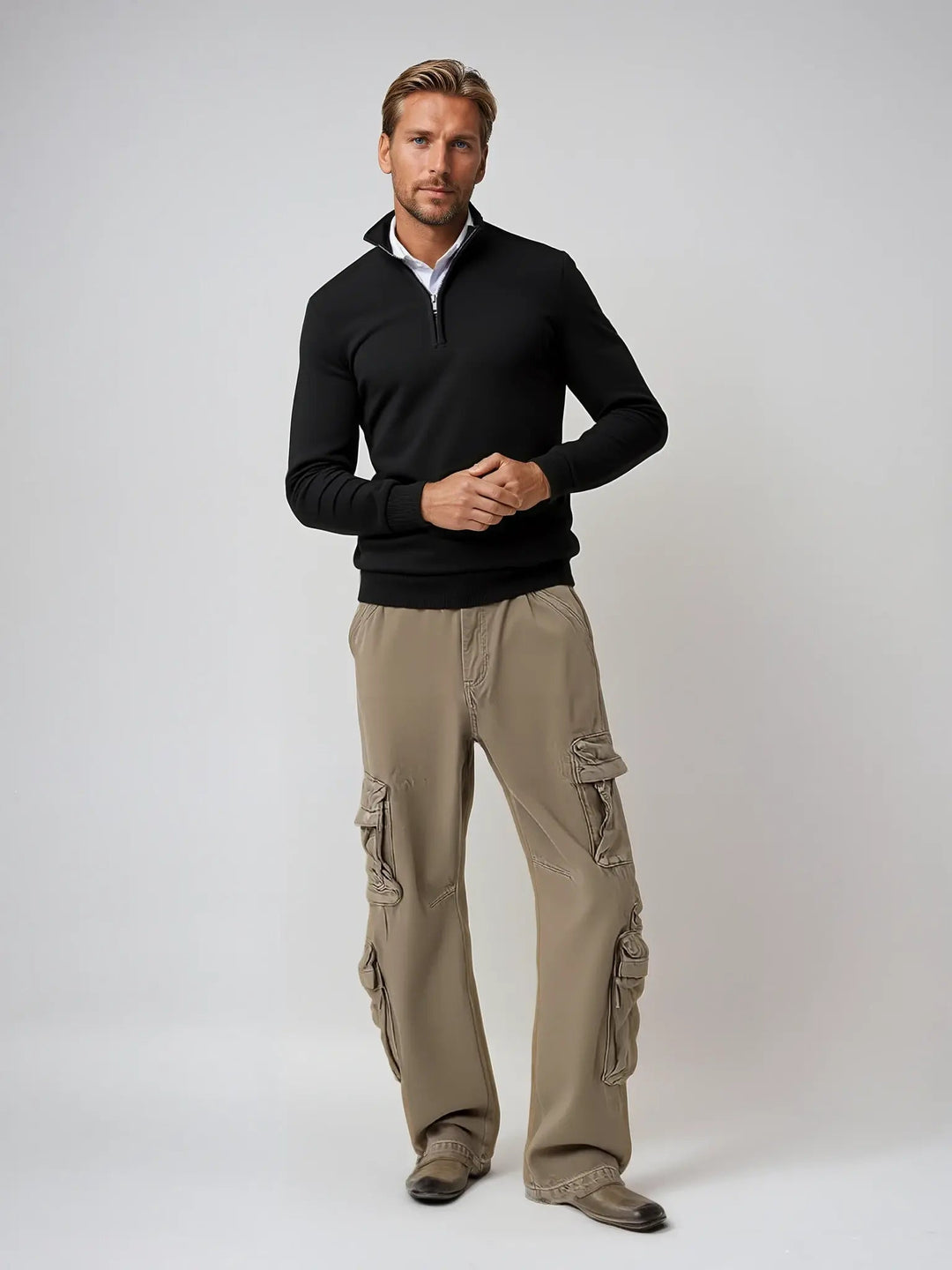 Laurence | Men's Classic Quarter-Zip Jumper