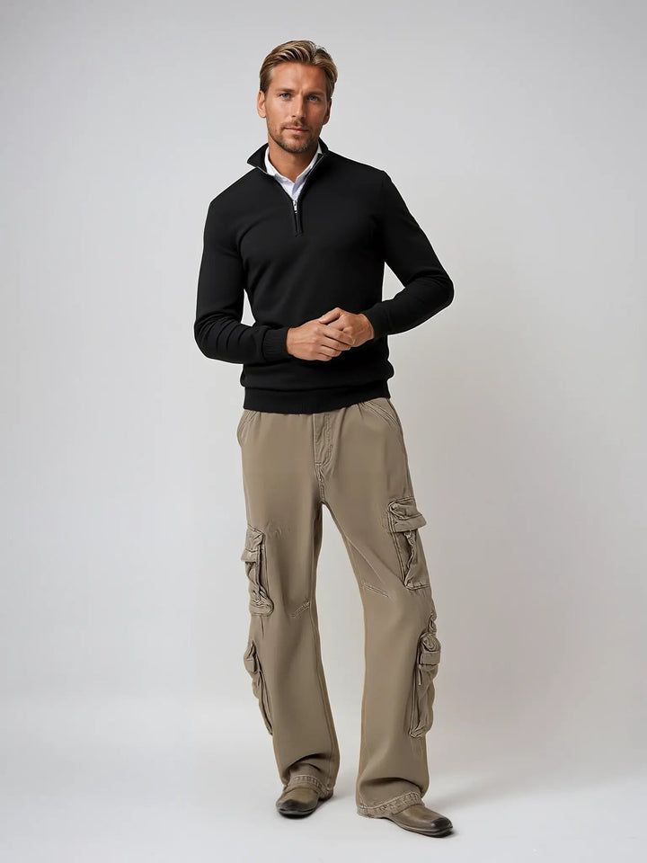 Laurence | Men's Classic Quarter-Zip Jumper