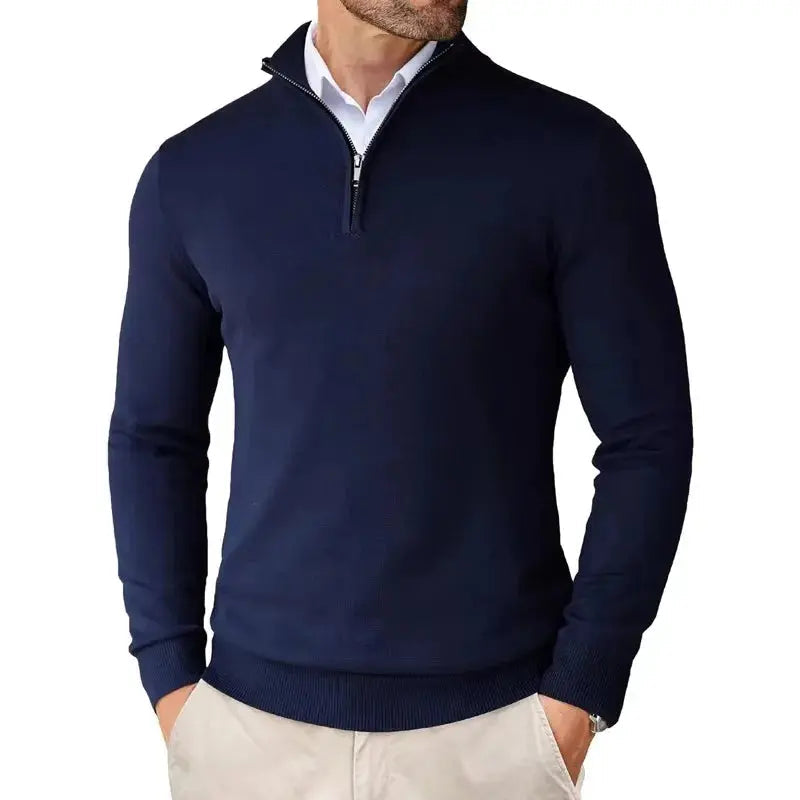 Laurence | Men's Classic Quarter-Zip Jumper
