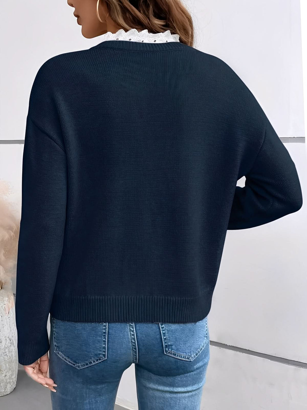Juliet | Women’s Lace-Trim Everyday Blouse