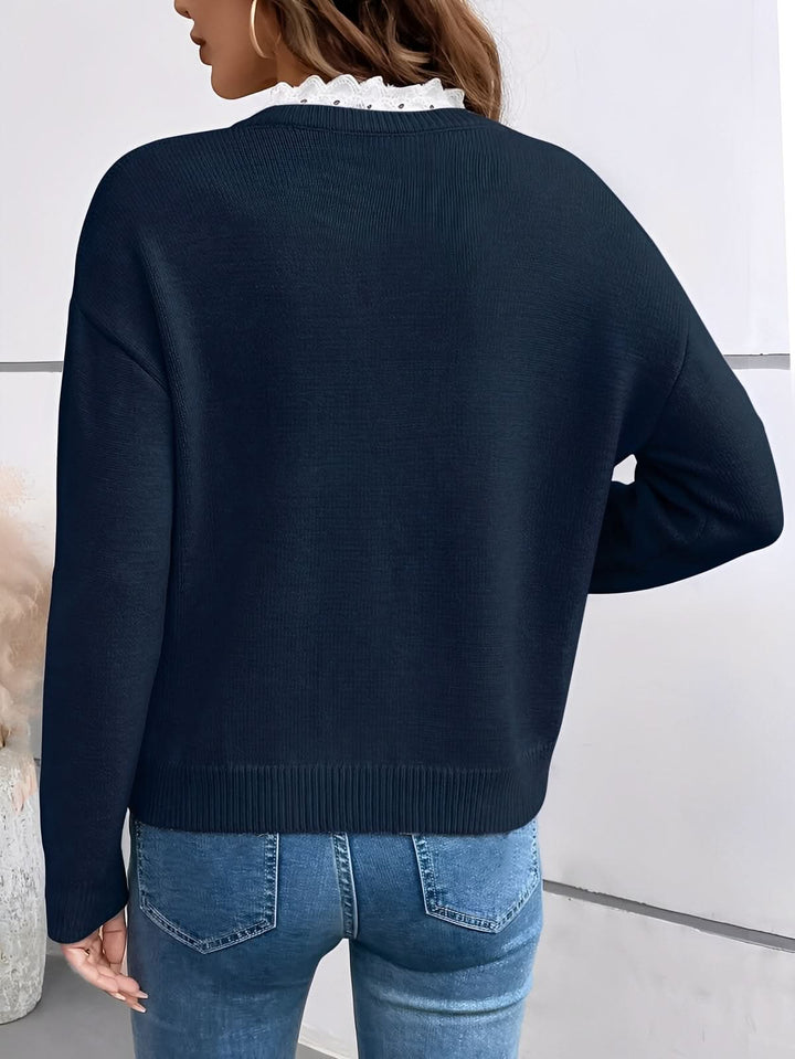 Juliet | Women’s Lace-Trim Everyday Blouse