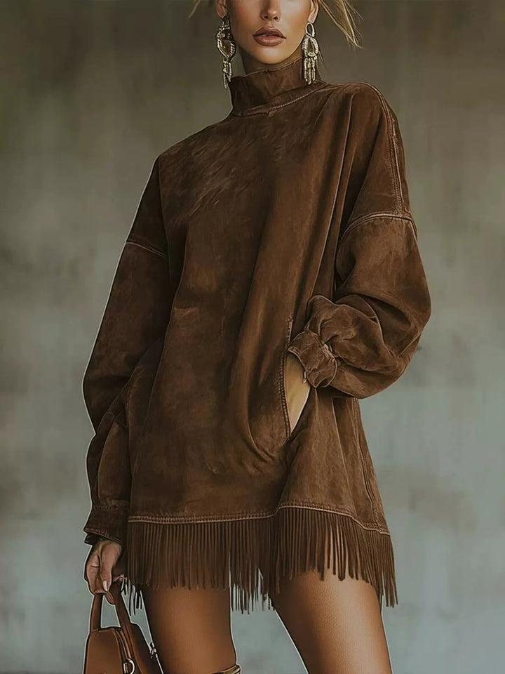 Elowen | High-Neck Tassel Dress