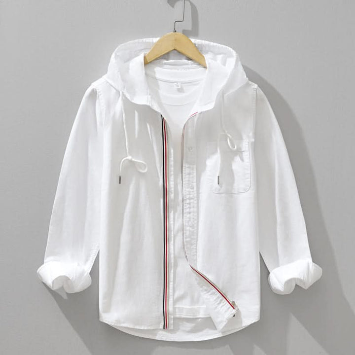 Arden | Linen-Blend Hooded Pullover
