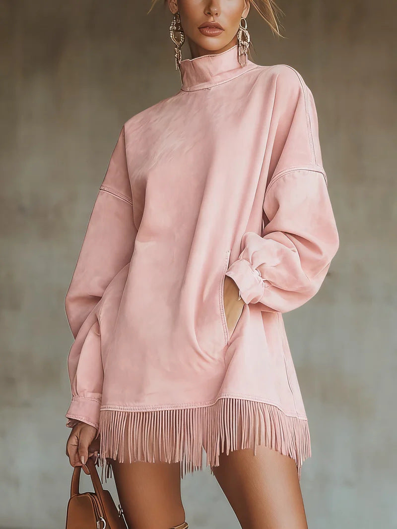 Elowen | High-Neck Tassel Dress