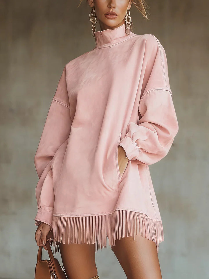 Elowen | High-Neck Tassel Dress