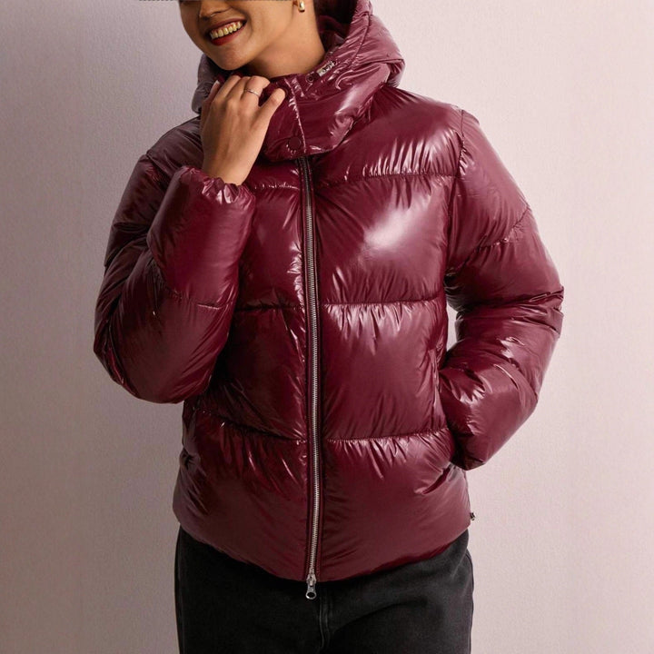 Posy | Women's Glossy Quilted Hooded Puffer Jacket