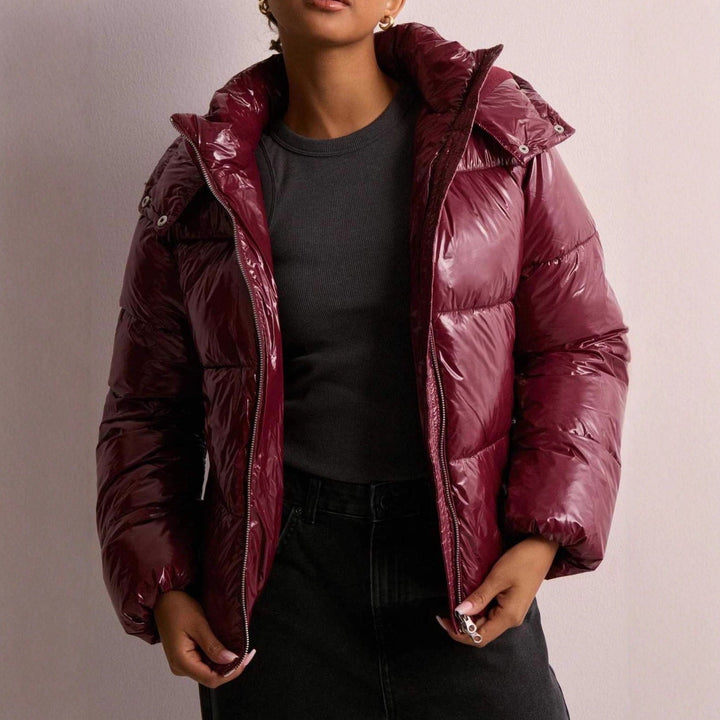Posy | Women's Glossy Quilted Hooded Puffer Jacket