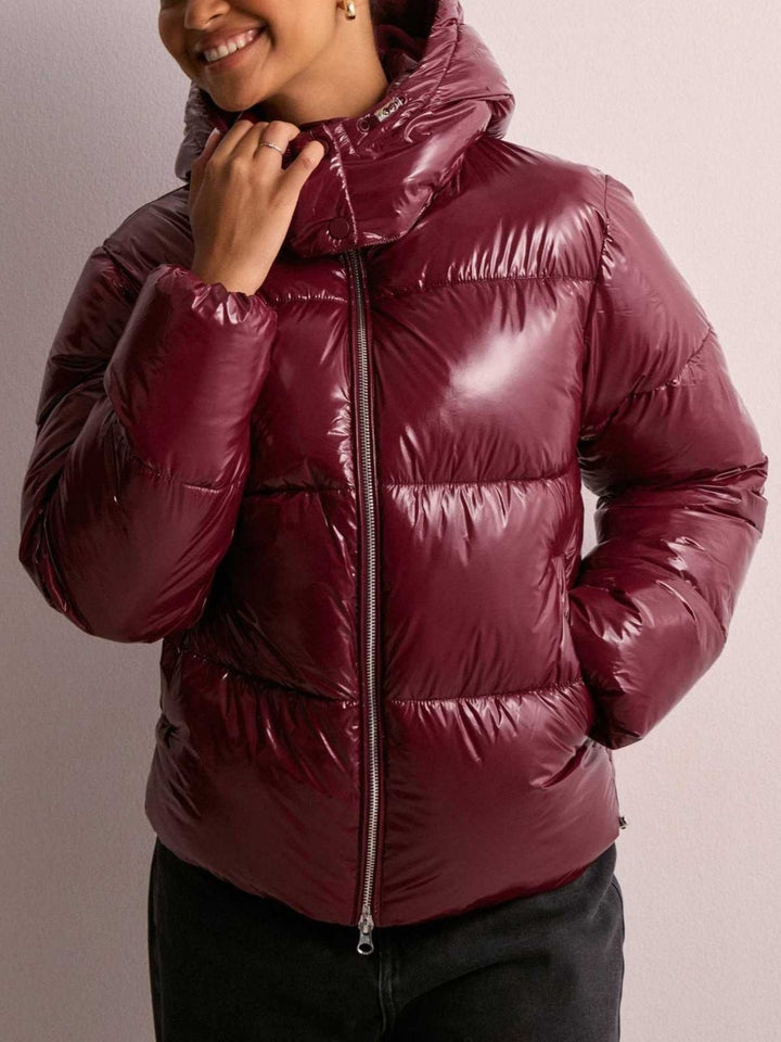 Posy | Women's Glossy Quilted Hooded Puffer Jacket