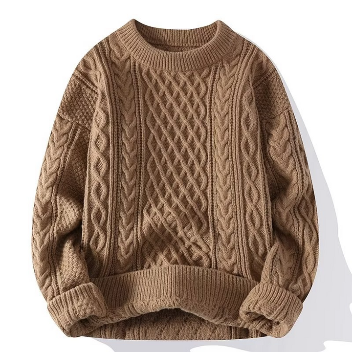 Elspeth | Women's Cable Knit Crew Neck Jumper