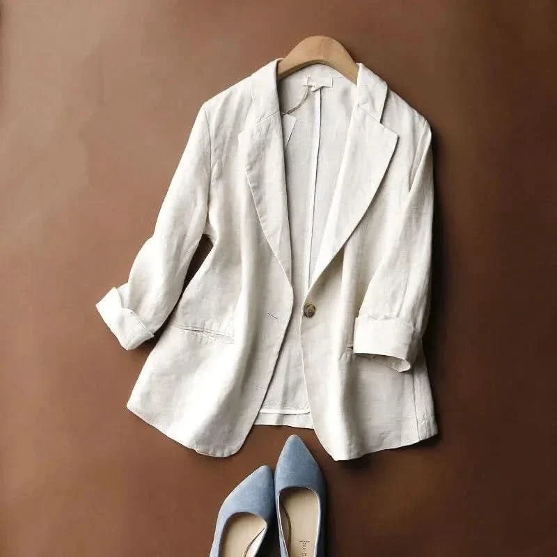 Camilla | Women’s Relaxed Linen Look Blazer